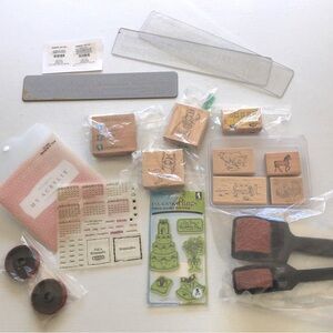 Assortment of Crafting Stamps - STAMPIN’ UP! - RUBBER STAMPEDE & More